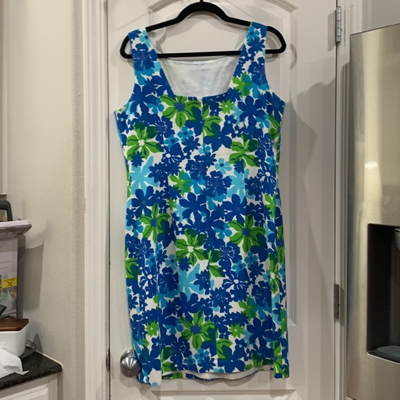 Talbots Floral Sleeveless Shift 12P - Picture 2 of 2